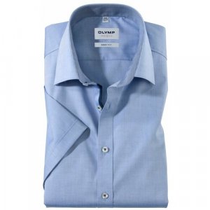 Рубашка , размер 42, голубой OLYMP. Цвет: голубой