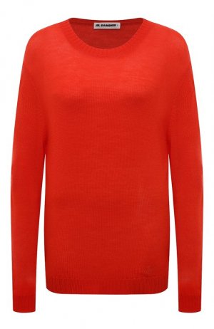 Шерстяной свитер Jil Sander. Цвет: красный