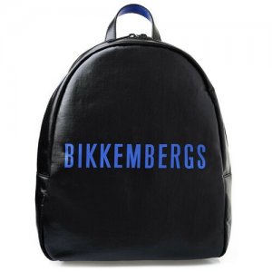 Рюкзак с логотипом Bikkembergs. Цвет: синий