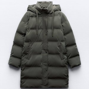 Куртка-анорак Zara Hooded With Wind Protection, хаки