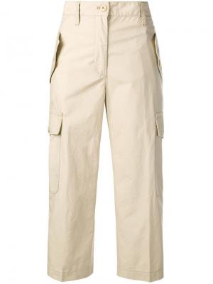 Укороченные брюки карго Marc Jacobs. Цвет: бежевый