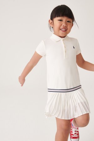 Платье-поло для тенниса девочек , белый Polo Ralph Lauren