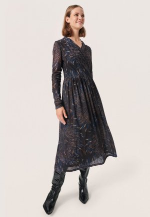 Летнее платье SLJEREMINA , фейерверк черный Soaked in Luxury