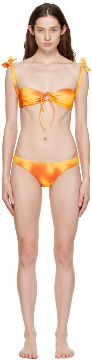 Эксклюзивное желто-оранжевое бикини Mona от SSENSE Danielle Guizio