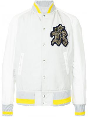 Куртка-бомбер с заплаткой логотипом Kolor. Цвет: серый