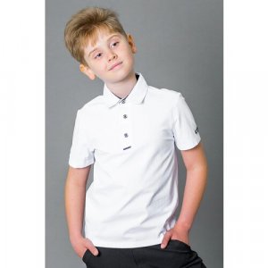 Школьная рубашка Deloras, размер 116, белый DELORAS. Цвет: белый