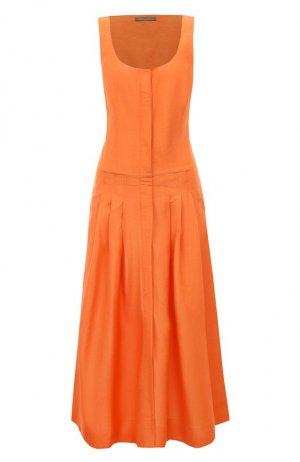 Платье Alberta Ferretti. Цвет: оранжевый
