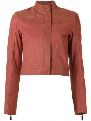 Leather jacket Giuliana Romanno. Цвет: none