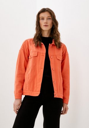 Куртка джинсовая Moki. Цвет: оранжевый