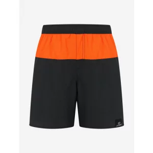 Шорты для плавания, размер 152, черный Joss. Цвет: черный/черный-оранжевый