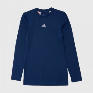 Термобелье верх Adidas Techfit, размер 164/176, синий. Цвет: синий