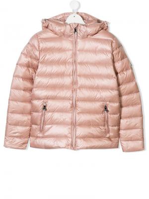Пуховая куртка с капюшоном Pyrenex Kids. Цвет: розовый