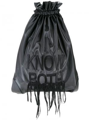 Know both sack backpack Juun.J. Цвет: чёрный