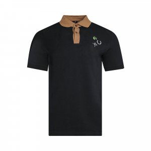 Рубашка-поло с контрастным воротником x Raf Simons, цвет Черный Fred Perry