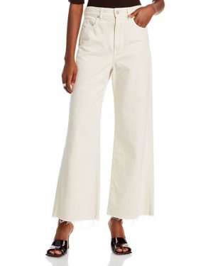Укороченные широкие джинсы Taylor цвета экрю , цвет Ivory/Cream Veronica Beard