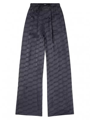 Пижамные брюки с монограммой BB , цвет charcoal Balenciaga