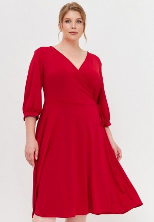 Платье Lacitta Manii'ta Laurenia Curve. Цвет: красный