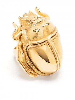 Массивное кольцо Saint Laurent. Цвет: золотистый