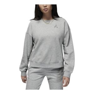 Толстовка (WMNS) Air Jordan Brooklyn Fleece Crewneck Sweatshirt 'Grey', серый Nike