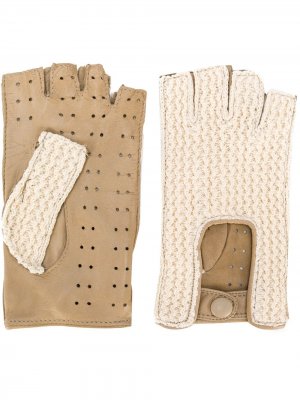 Перчатки-митенки Gala Gloves. Цвет: коричневый