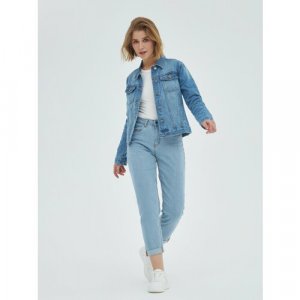 Женская джинсовая куртка LJCK037-4 р. L, синий Velocity. Цвет: синий