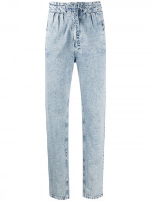 Зауженные джинсы с присборенной талией Isabel Marant. Цвет: синий