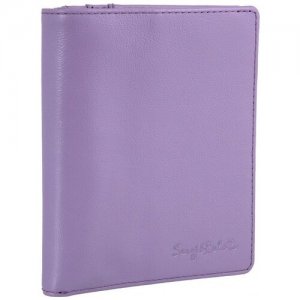 Женское кожаное портмоне с отделением для паспорта 7501 bergamo purple Sergio Belotti. Цвет: фиолетовый