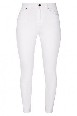 Зауженные белые джинсы Victoria Bonya Jeans. Цвет: белый