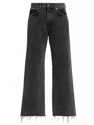 Укороченные широкие джинсы Taylor , цвет ash onyx Veronica Beard