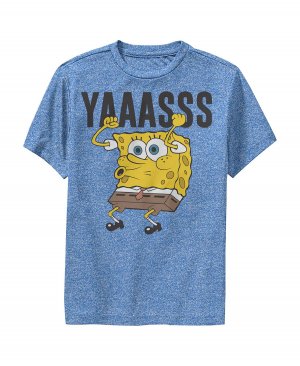 Детская футболка Yasss Cheer с изображением Губки Боба Квадратные Штаны для мальчиков Nickelodeon