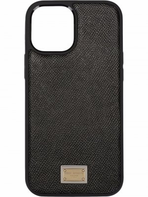 Чехол для iPhone 12 Pro с логотипом Dolce & Gabbana. Цвет: черный