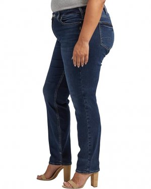 Джинсы Plus Size Suki Mid-Rise Straight Leg Jeans W93413COO453, индиго Silver Co.