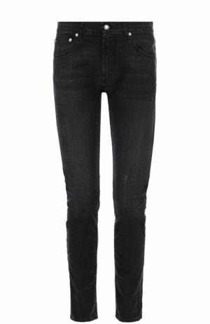 Однотонные джинсы прямого кроя Alexander McQueen. Цвет: черный