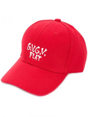 Кепка с вышивкой логотипа G.V.G.V.Flat. Цвет: красный