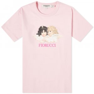 Классическая футболка с ангелом , розовый Fiorucci