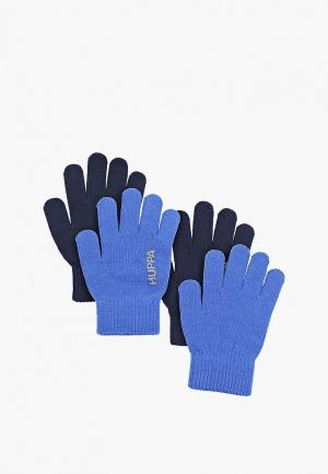 Перчатки 2 пары Huppa LEVI. Цвет: синий