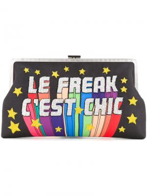 Декорированный клатч Le Freak Cest Chic Sarah’s Bag. Цвет: чёрный