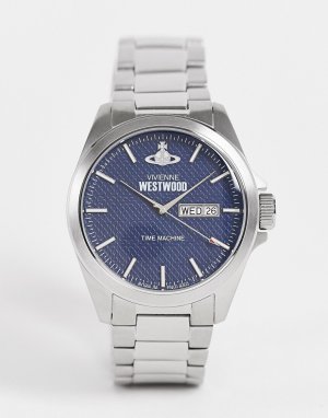 Часы-браслет с синим циферблатом -Серебряный Vivienne Westwood