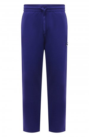 Хлопковые брюки Dolce & Gabbana. Цвет: фиолетовый