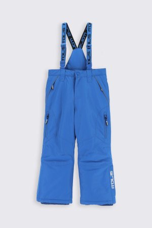 Зимние брюки синие лыжи с нагрудником Coccodrillo