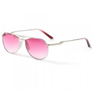 Солнцезащитные очки , розовый, серебряный FAKOSHIMA. Цвет: розовый/серебристый
