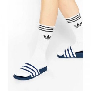 Носки , 5 пар, размер 42-46, белый adidas. Цвет: белый