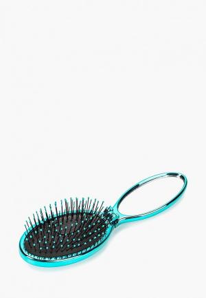 Расческа Wet Brush MINI POP FOLD TEAL для спутанных волос раскладная (мята). Цвет: голубой