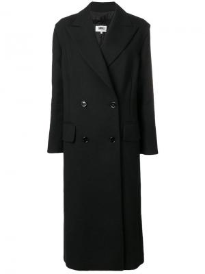 Двубортное пальто Mm6 Maison Margiela