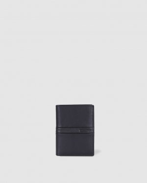 Черный кожаный вертикальный кошелек , Miguel Bellido