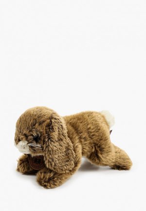 Игрушка мягкая Anna Club Plush Кролик лежит, 25 см. Цвет: коричневый