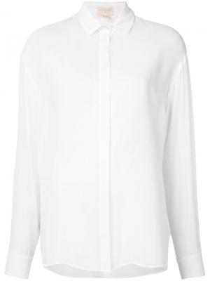 Полупрозрачная рубашка Giambattista Valli. Цвет: белый