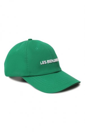 Хлопковая бейсболка Les Benjamins. Цвет: зелёный