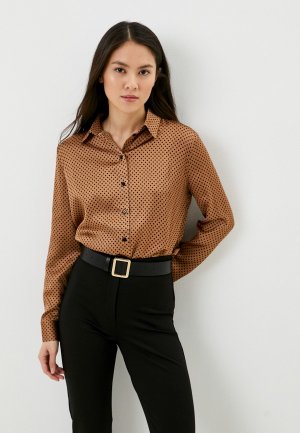 Блуза Villagi. Цвет: коричневый
