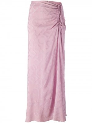 Драпированная юбка со сборкой Jean Louis Scherrer Pre-Owned. Цвет: розовый